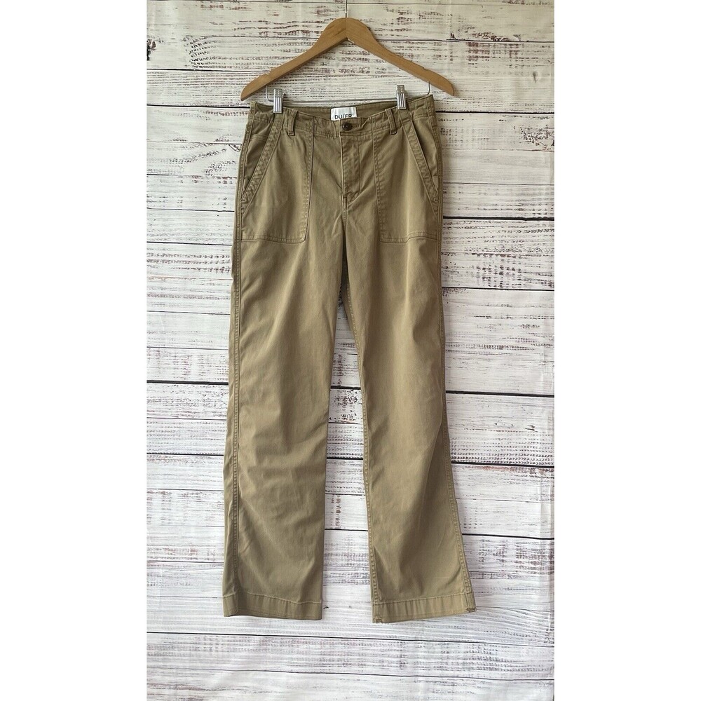 DU/ER Pants Mens 30x32 Slim Fit Stretch Pant in Warm Sand  Chino Preppy Normcore